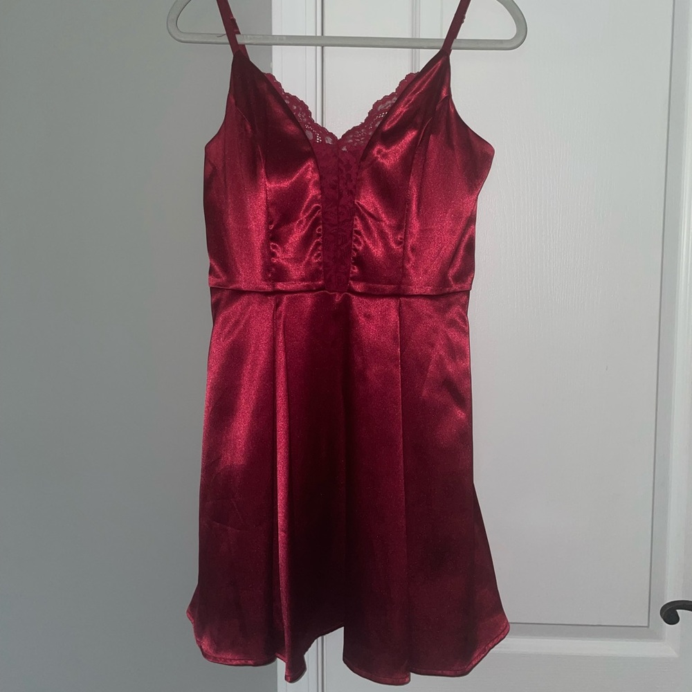Red Silk Dress